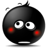 Embarassed Black Smiley-128x128.png