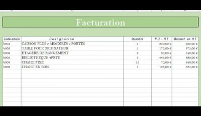 Facturation automatisée de clients avec Excel