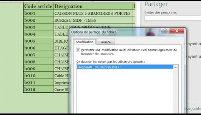 Partager et consolider les données d'un classeur Excel