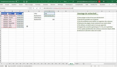 Excel RechercheX, LA solution tant attendue !