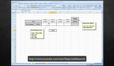 Initiation à Excel (partie 3) : Les Pros de la Souris